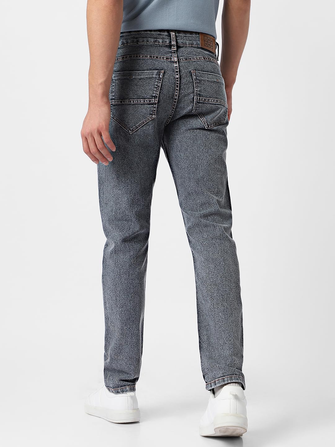 Urbano Fashion Men's Grey Regular Fit Washed Jeans Stretchable (avtowlreg-mgrey-32) - Image 4