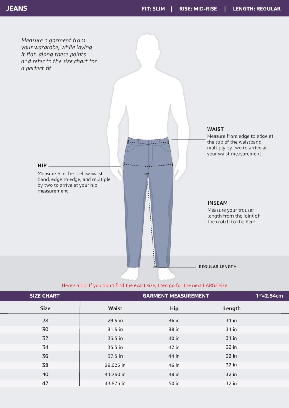 Symbol Premium Men's Slim Fit Stretchable Mid Rise Jeans | Casual Denim | Cotton Stretch | Fashion Shades of Black & Blue (Available in Plus Size) (Mid-Grey_36) - Image 2