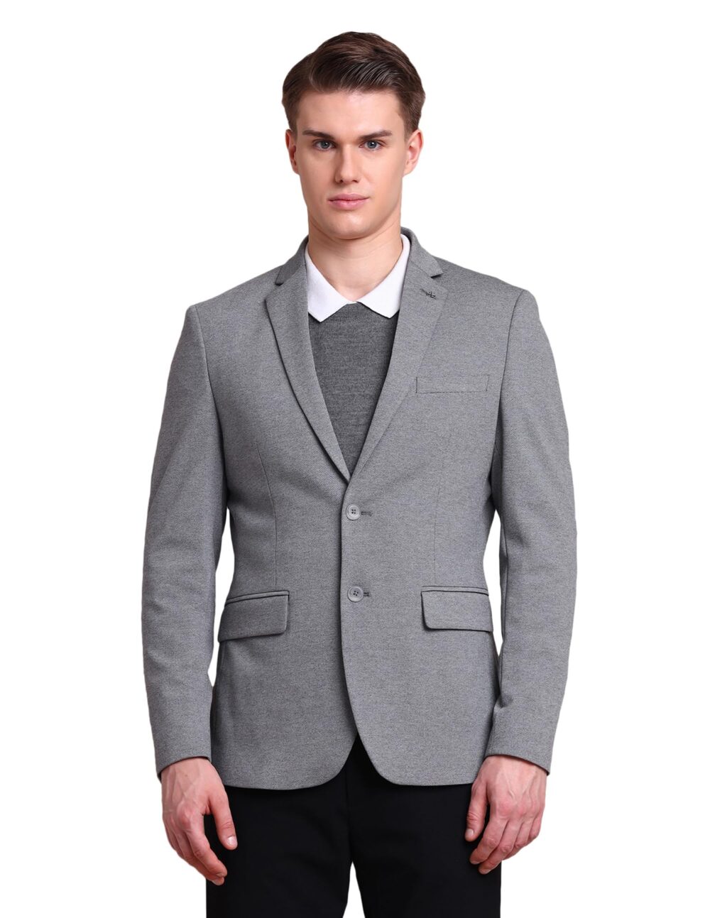 Arrow Men's Classic Casual Blazer (ARADOBZ0014_Grey