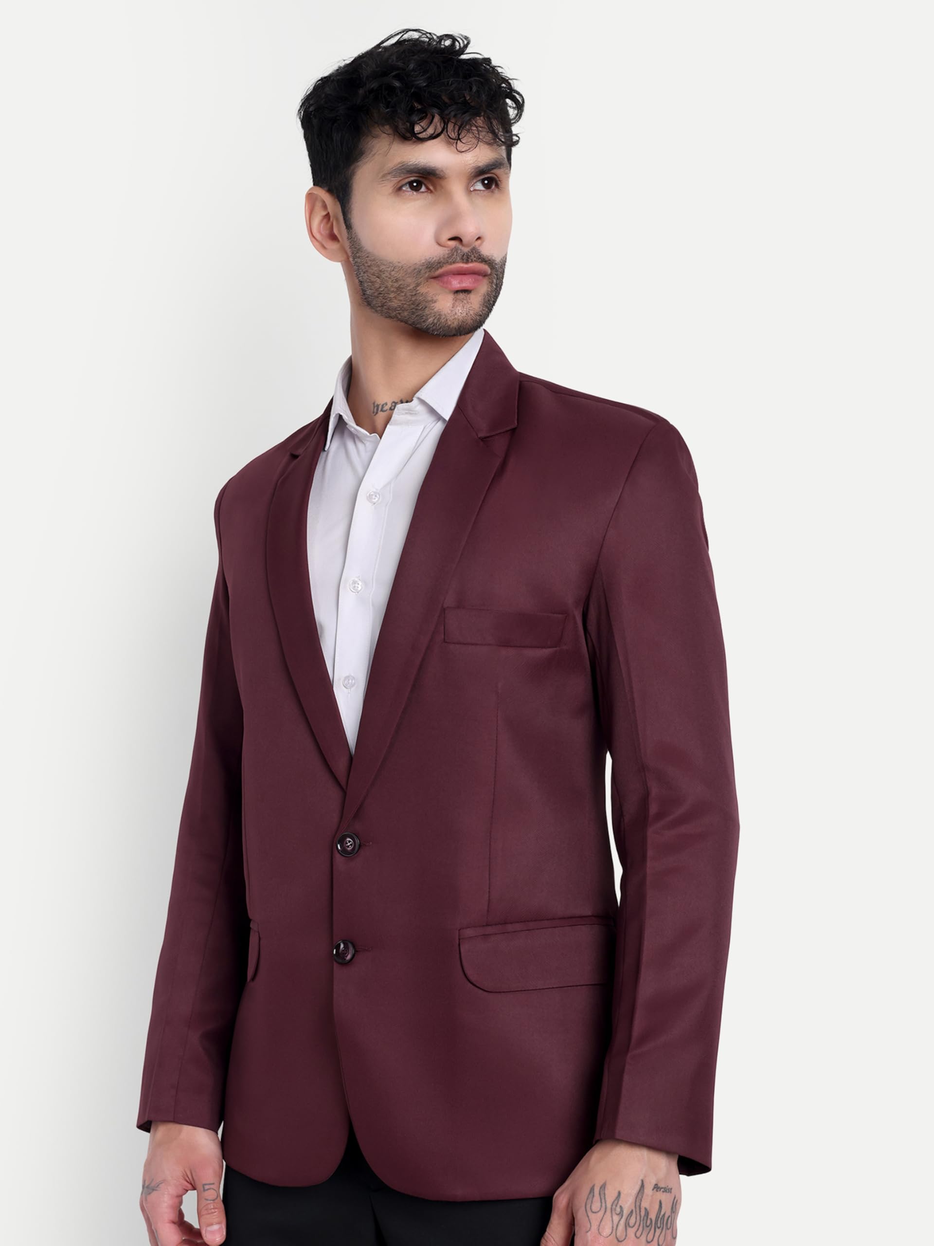 YSYB Dezines Men's Blazer: Versatile Blazer for Men Ideal for All Purpose Causal, Formal, Festival, Party and Wedding. (in, Numeric, 40, Regular, Maroon) - Image 8