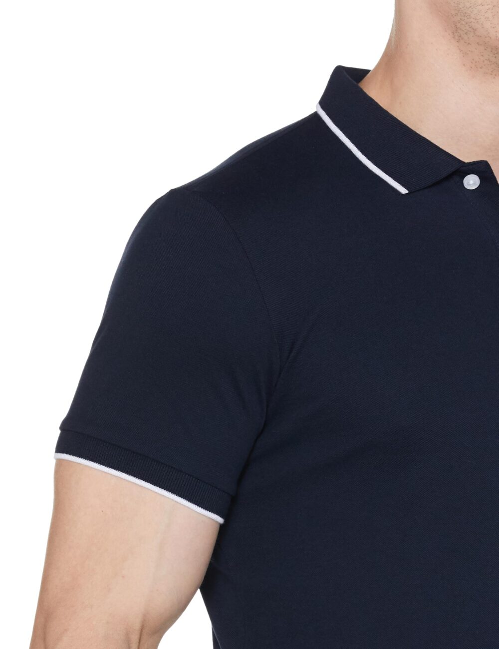 Allen Solly Men's Cotton Solid Regular Fit T-Shirt (ASKPQRGFF01393_Navy, Medium - Image 2