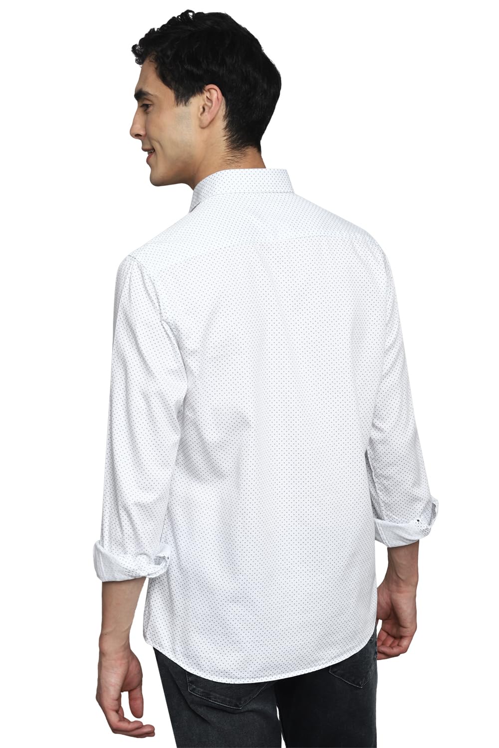 Louis Philippe Men's Cotton Slim Fit Shirt (Lysfcslbx01066_White,40 - Image 4