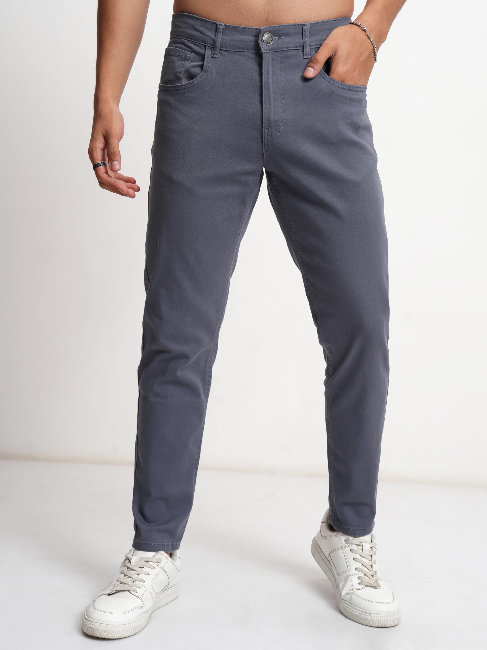 Highlander Men's Tapered Pants (HLTR004406_China Blue - Image 5