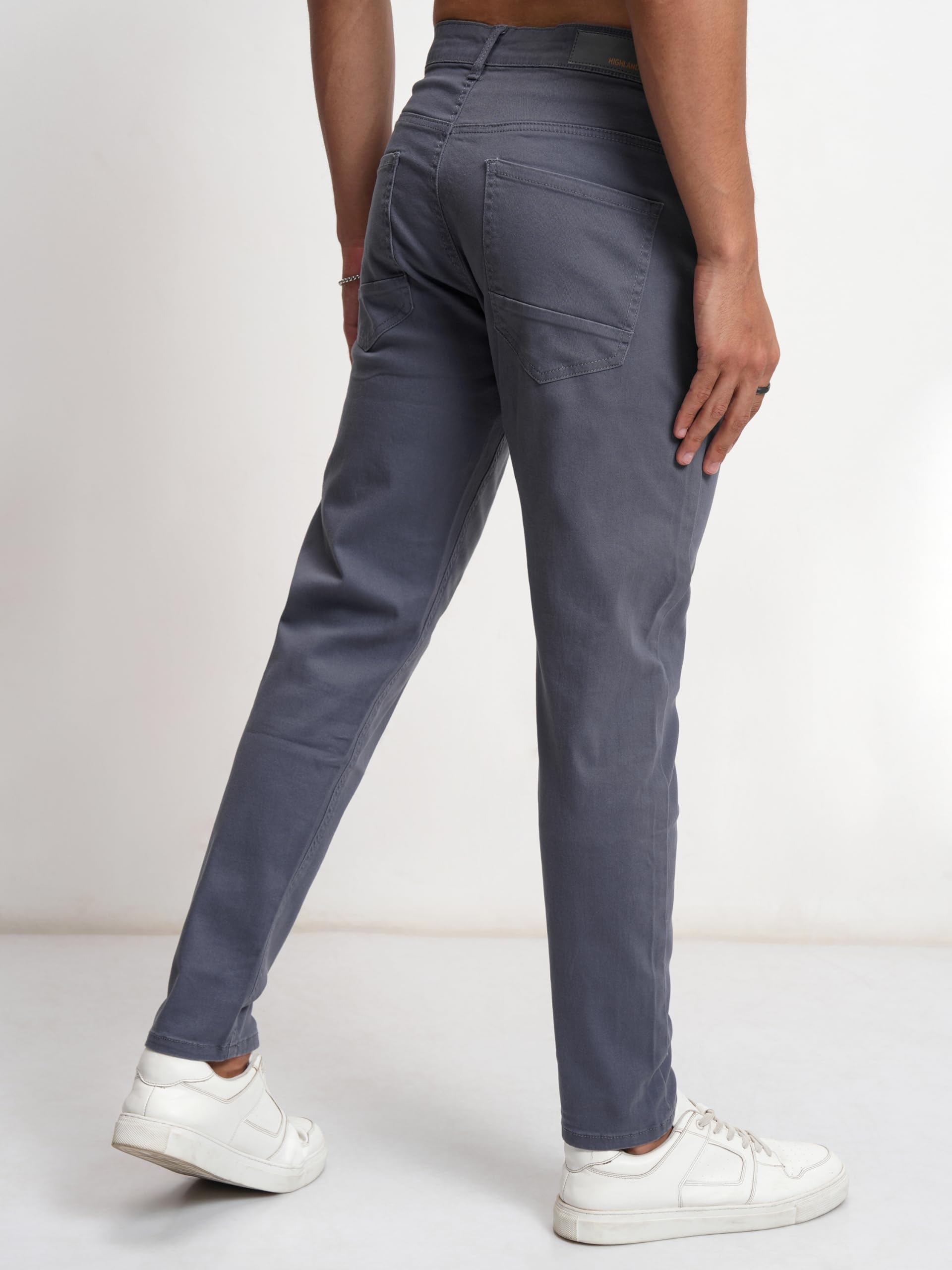 Highlander Men's Tapered Pants (HLTR004406_China Blue - Image 4