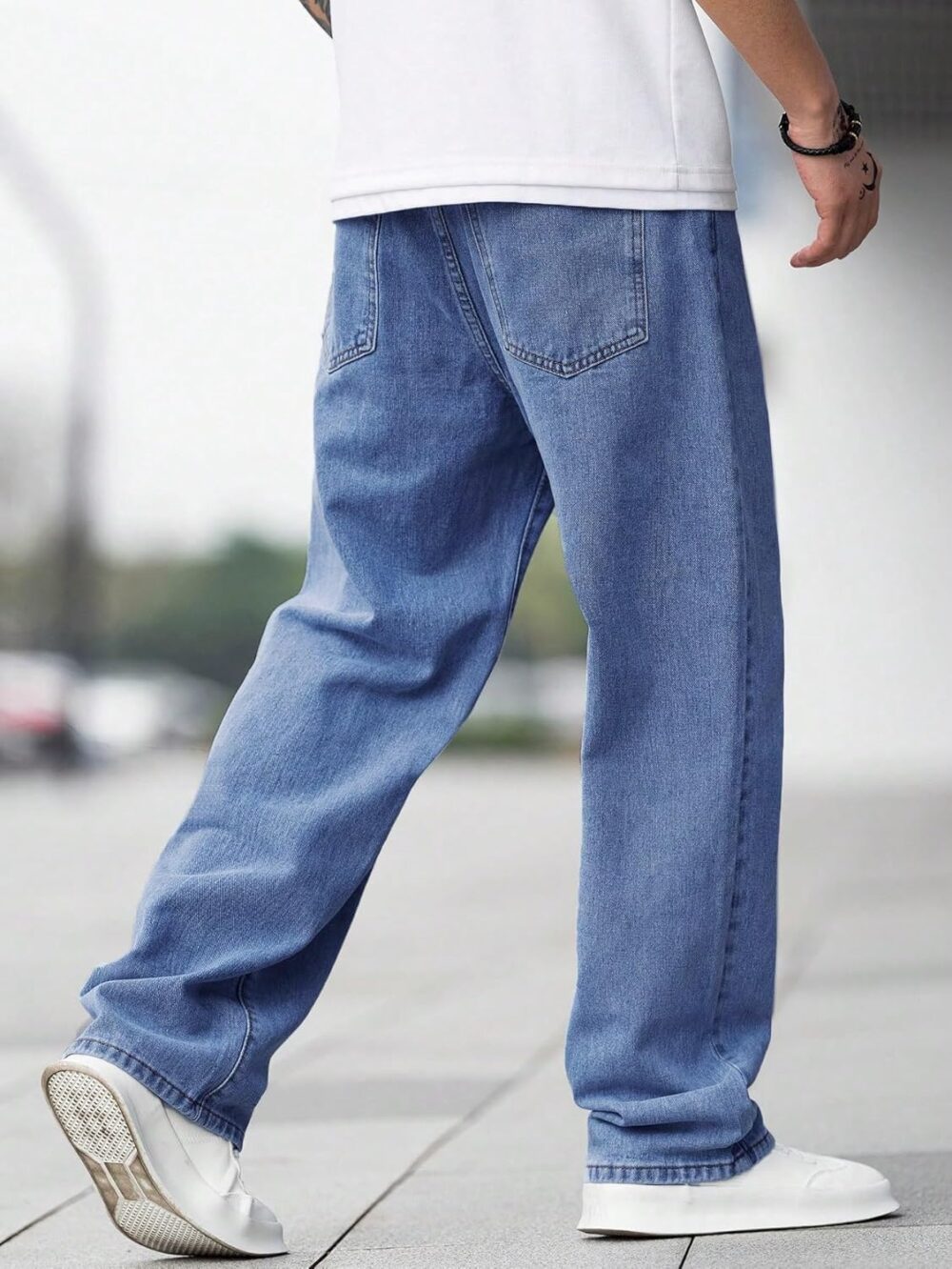 KOTTY Men's Vintage Wash with a Modern Twist Faded Jeans(Blue,34) - Image 3