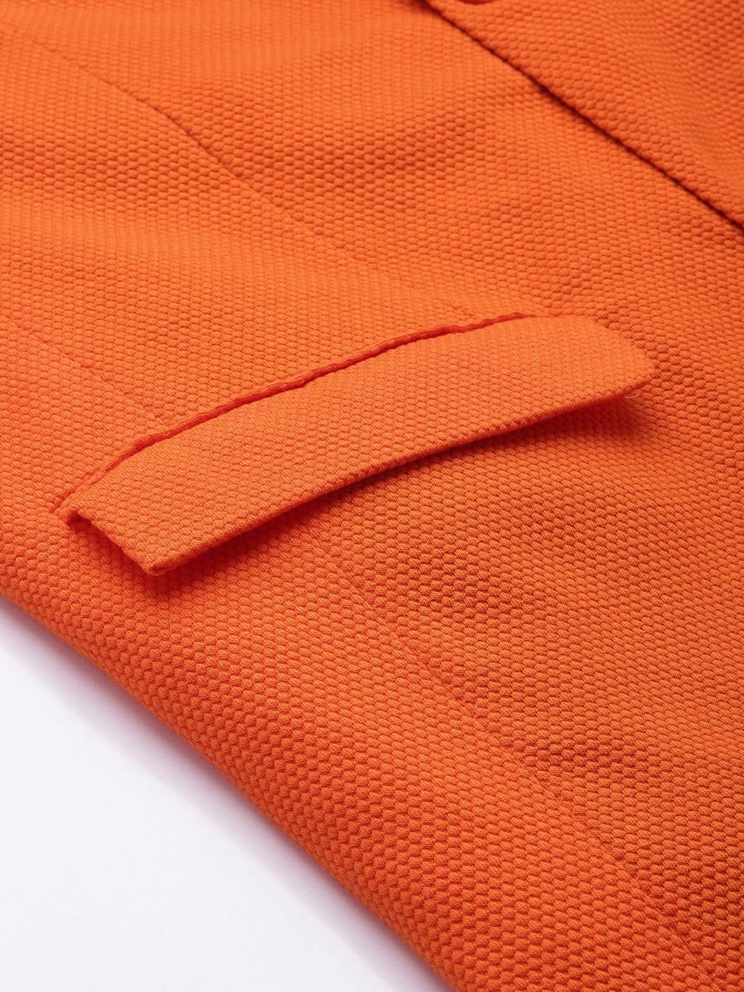 The Indian Garage Co Men's Casual Blazers Slim Fit (0222-BLZ29-07_Orange_M) - Image 3