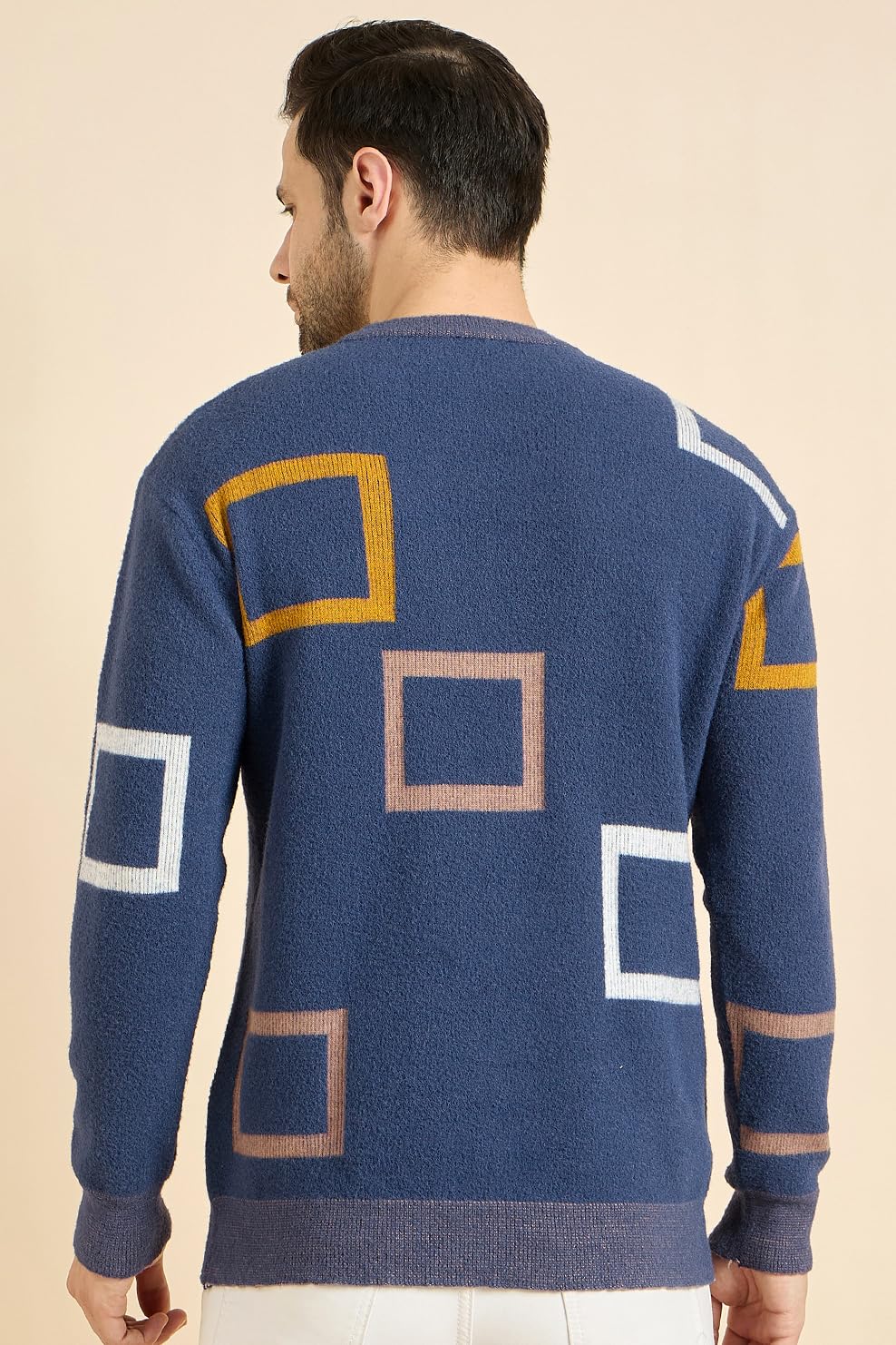 DZANT Woolen|Wool|Round Neck|Full Sleeve|Winter Wear|Sweaters For Men,blue - Image 6