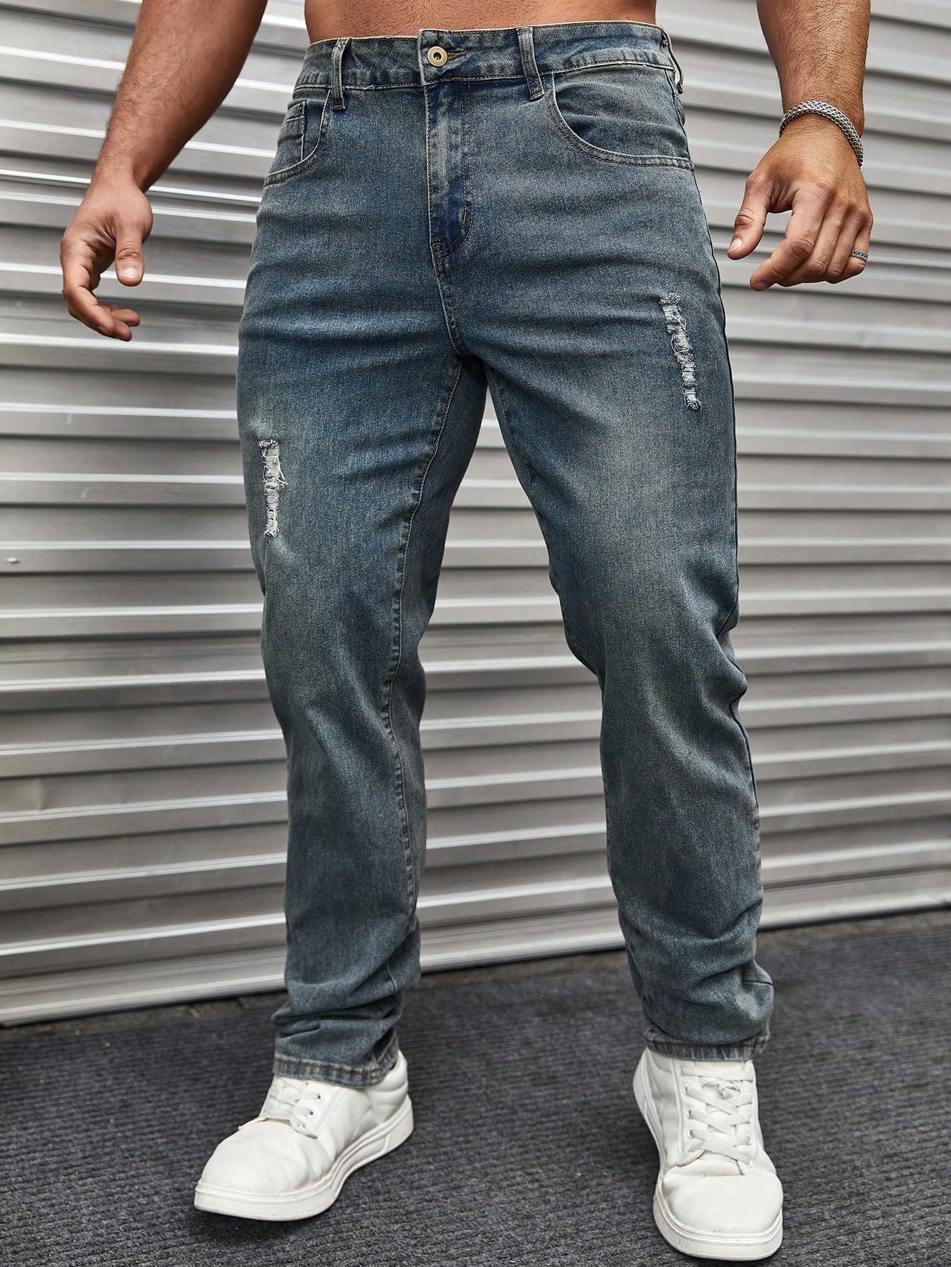 URBAN POCKETS Jeans for Men || Cargo Jeans (Comfort-Tarry-Blue-U07-30) - Image 3