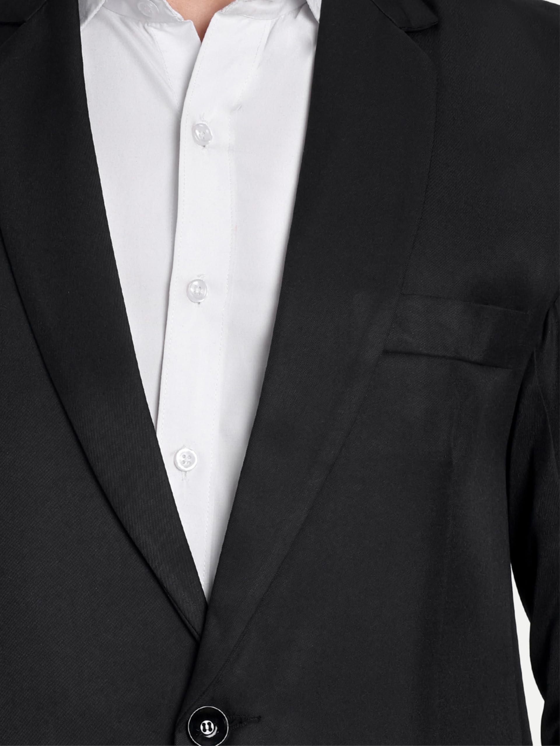 YSYB Dezines Men Blazer Versatile Blazer for Men Ideal for All Purpose be it Formal, Causal, Festival, Party and Wedding. Color Black, Size 40. - Image 3