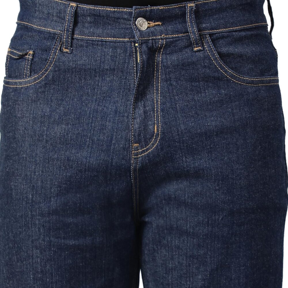 KOTTY Men's Cotton Lycra Blend Relaxed Fit Mid Rise Jeans Prussian Blue - Image 4