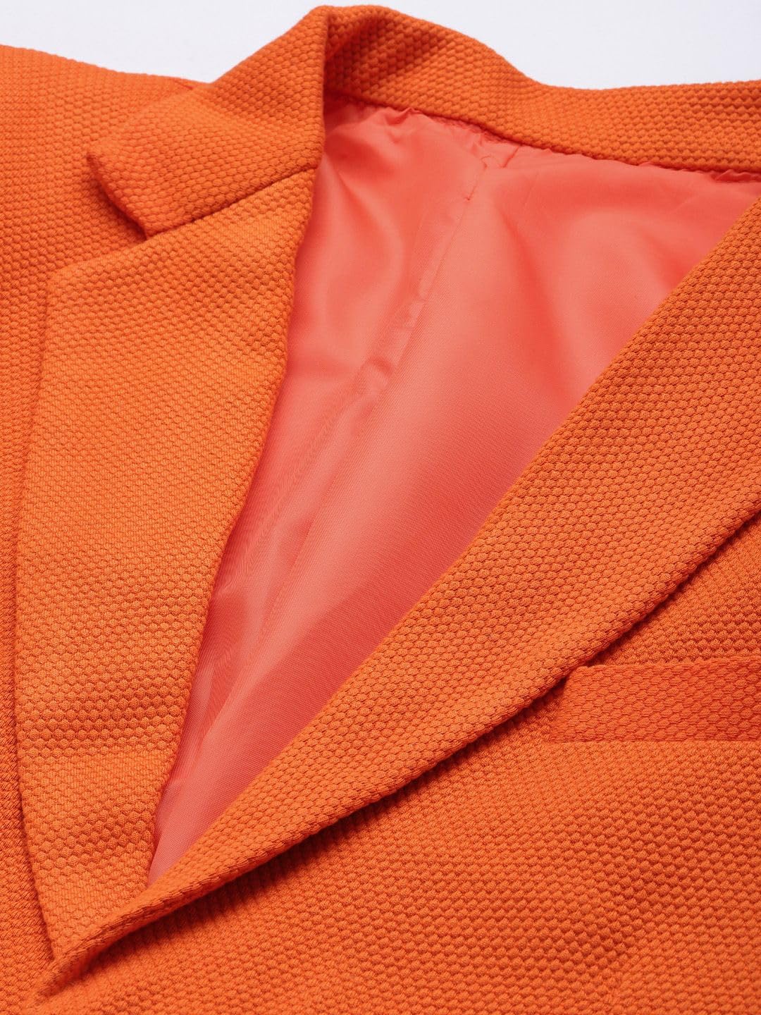 The Indian Garage Co Men's Casual Blazers Slim Fit (0222-BLZ29-07_Orange_M) - Image 7