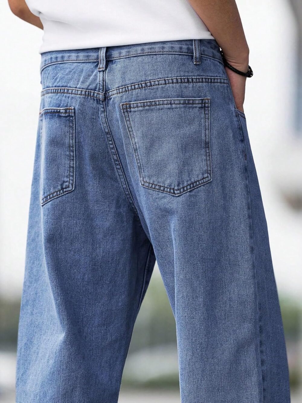 KOTTY Men's Vintage Wash with a Modern Twist Faded Jeans(Blue,34) - Image 6