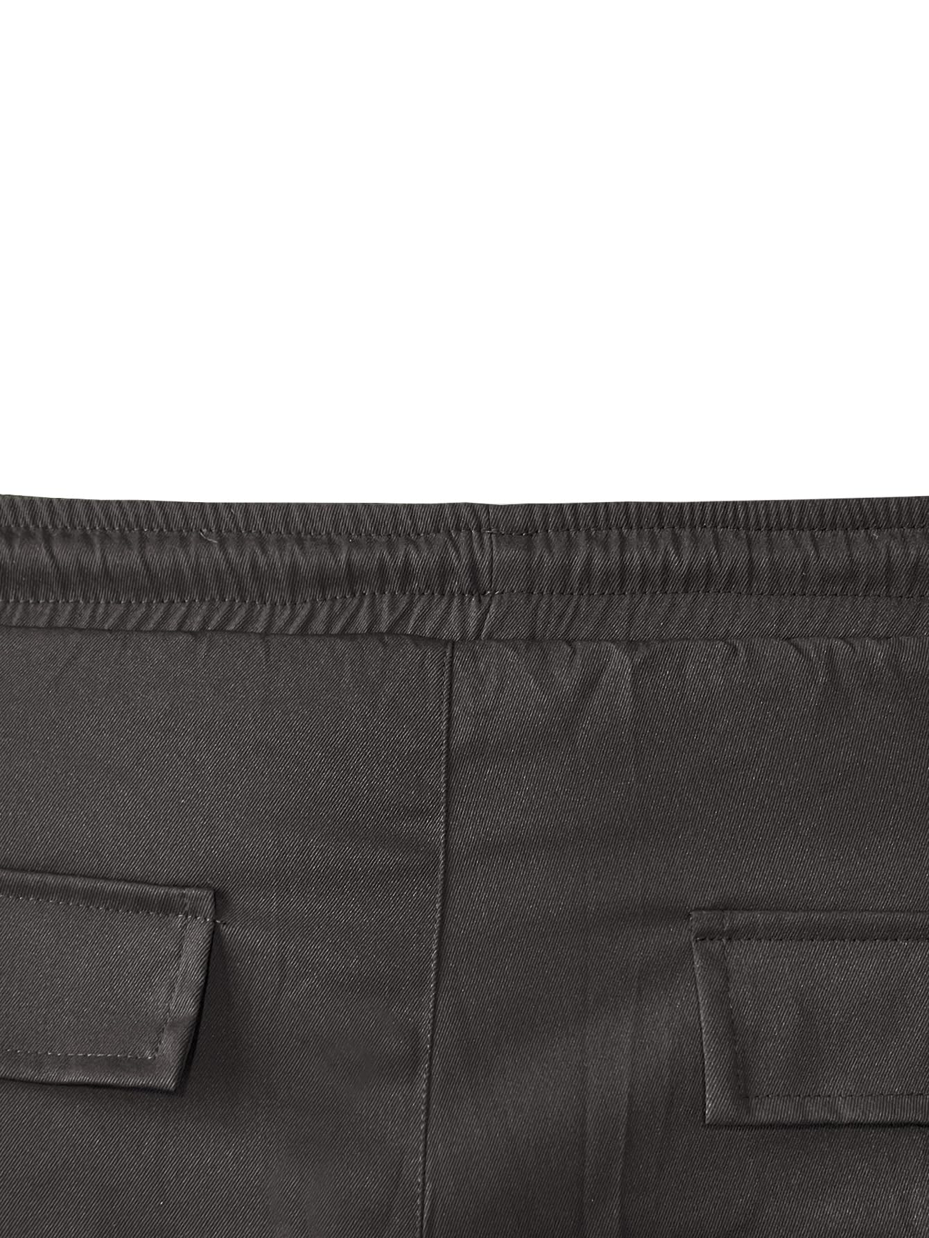 GRECIILOOKS Regular Fit Cotton Mid Rise Trousers Baggy Pants Cargos for Men (GL-TP-1049_Grey_Large) - Image 2
