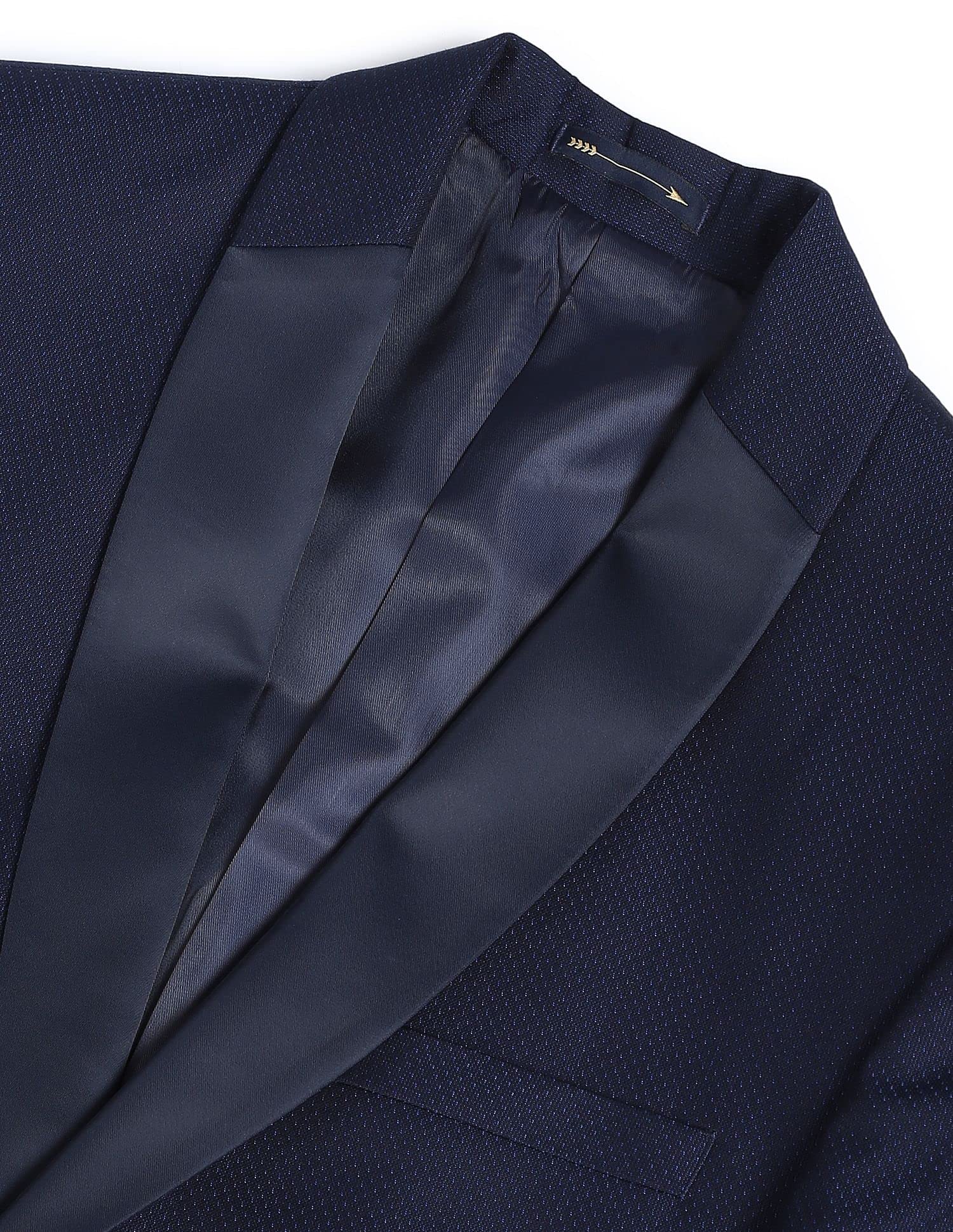 Arrow Men's Polyester Single Breasted Suits (ARAFSU5525_Blue - Image 7
