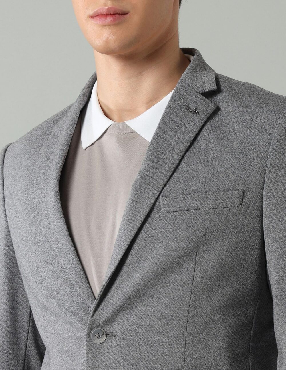 Arrow Men's Classic Casual Blazer (ARADOBZ0014_Grey - Image 5