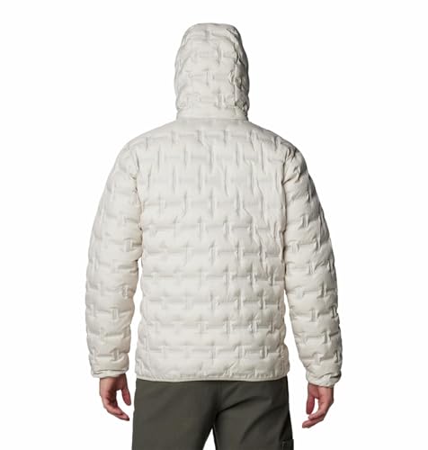 Columbia Men Beige Omni Heat Reflective Delta Ridge II Down Hooded Jacket, M - Image 7