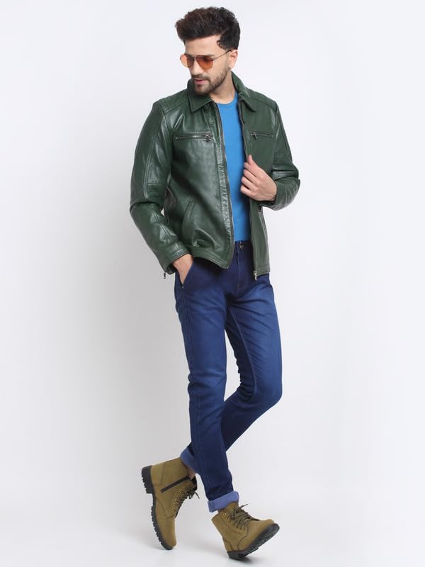 TEAKWOOD LEATHERS Genuine Leather Jacket for Men – Stylish, Durable Classic Biker & Casual Wear | Soft, Comfortable Fit Timeless Design Gift-Ready Biker Winter Jackets - Image 6