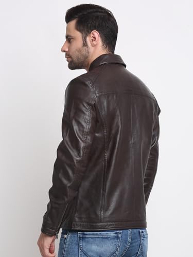 TEAKWOOD LEATHERS Genuine Leather Jacket for Men – Stylish, Durable & Indoor Outdoor | Classic Biker & Casual Wear | Soft, Comfortable Fit | Regular Use Seasons | Timeless Design - Image 5