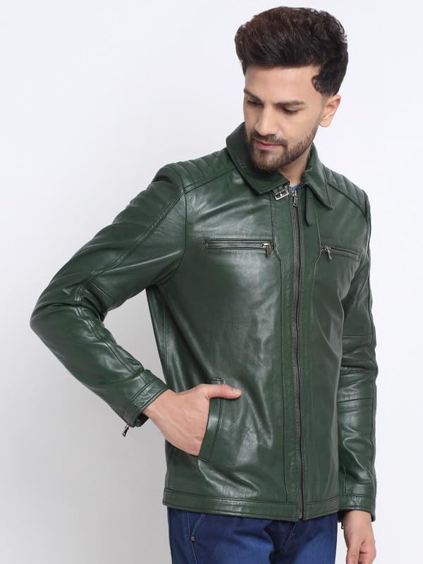 TEAKWOOD LEATHERS Genuine Leather Jacket for Men – Stylish, Durable Classic Biker & Casual Wear | Soft, Comfortable Fit Timeless Design Gift-Ready Biker Winter Jackets - Image 3