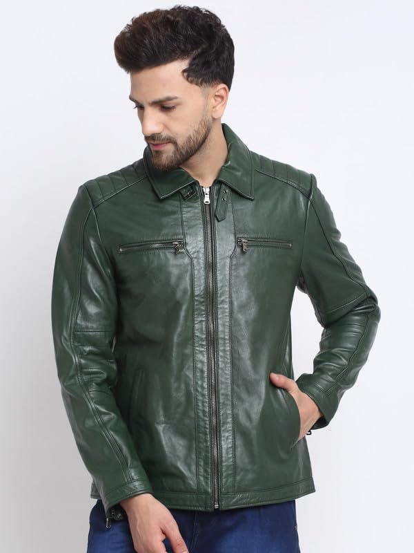 TEAKWOOD LEATHERS Genuine Leather Jacket for Men – Stylish, Durable Classic Biker & Casual Wear | Soft, Comfortable Fit Timeless Design Gift-Ready Biker Winter Jackets - Image 4