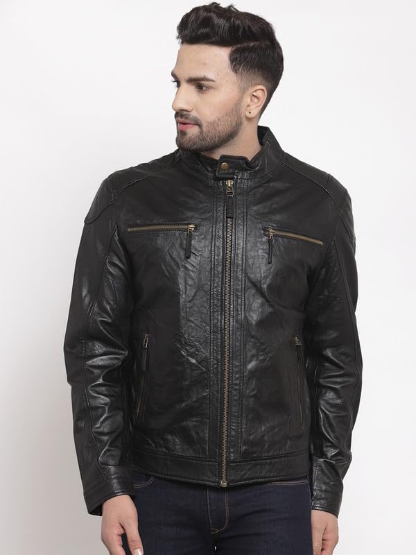 TEAKWOOD LEATHERS Men's Genuine Leather Jacket Latest Stylish Men Leather Jackets | Casual Office & Biker's Choice (M) - Image 5