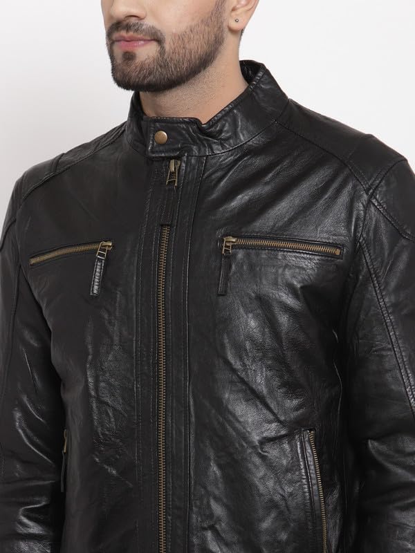 TEAKWOOD LEATHERS Men's Genuine Leather Jacket Latest Stylish Men Leather Jackets | Casual Office & Biker's Choice (M) - Image 6