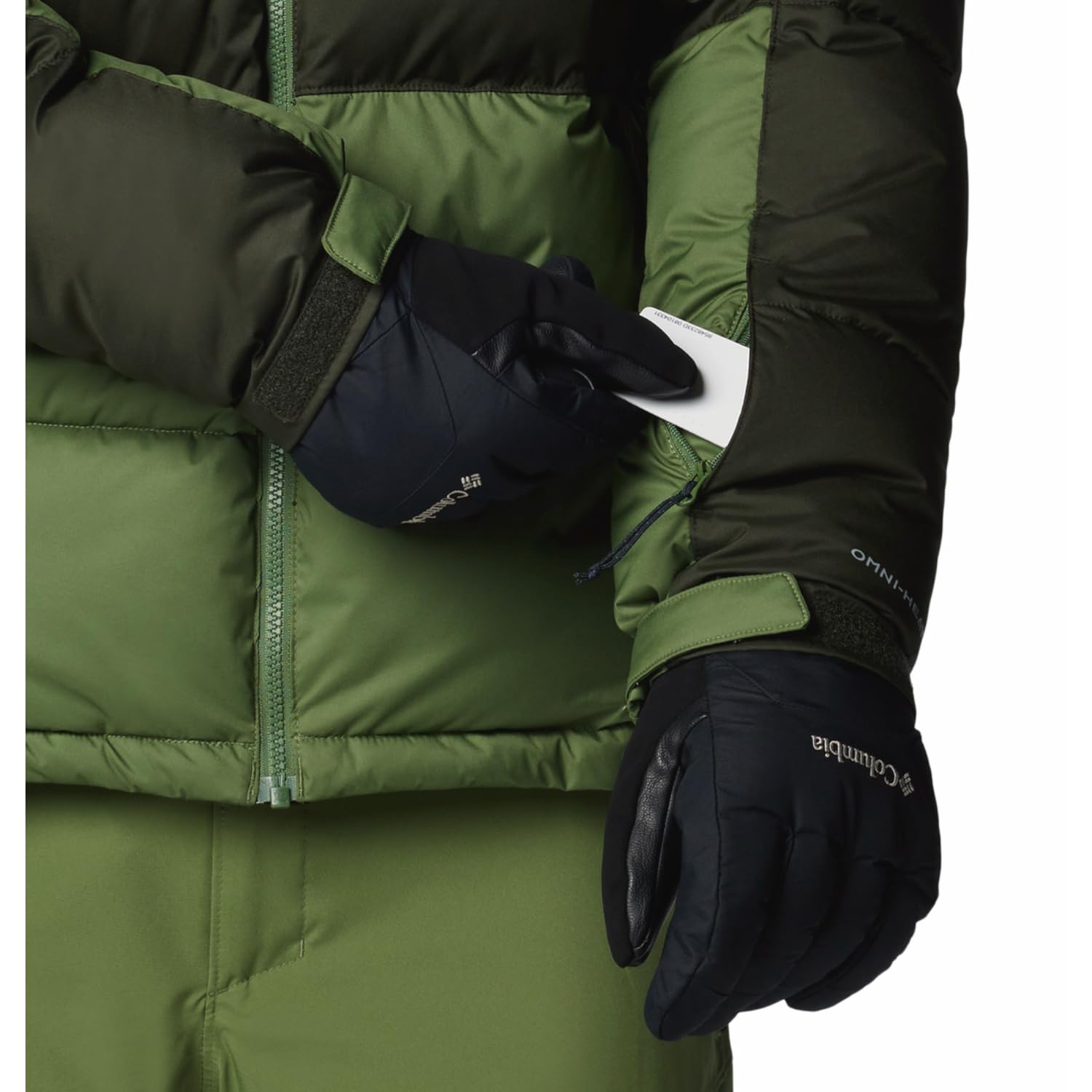 Columbia Men Green Omni Heat Reflective Slope Style Jacket, XXL - Image 5