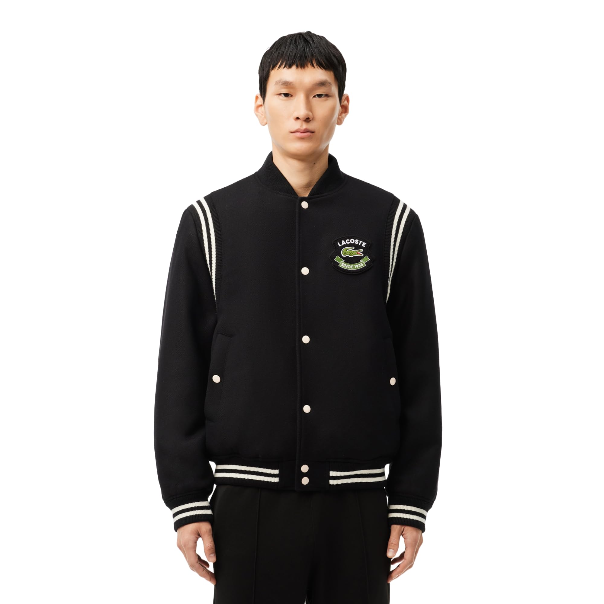 Lacoste Men's A-Line Coat (BH2898_Black_031_52)
