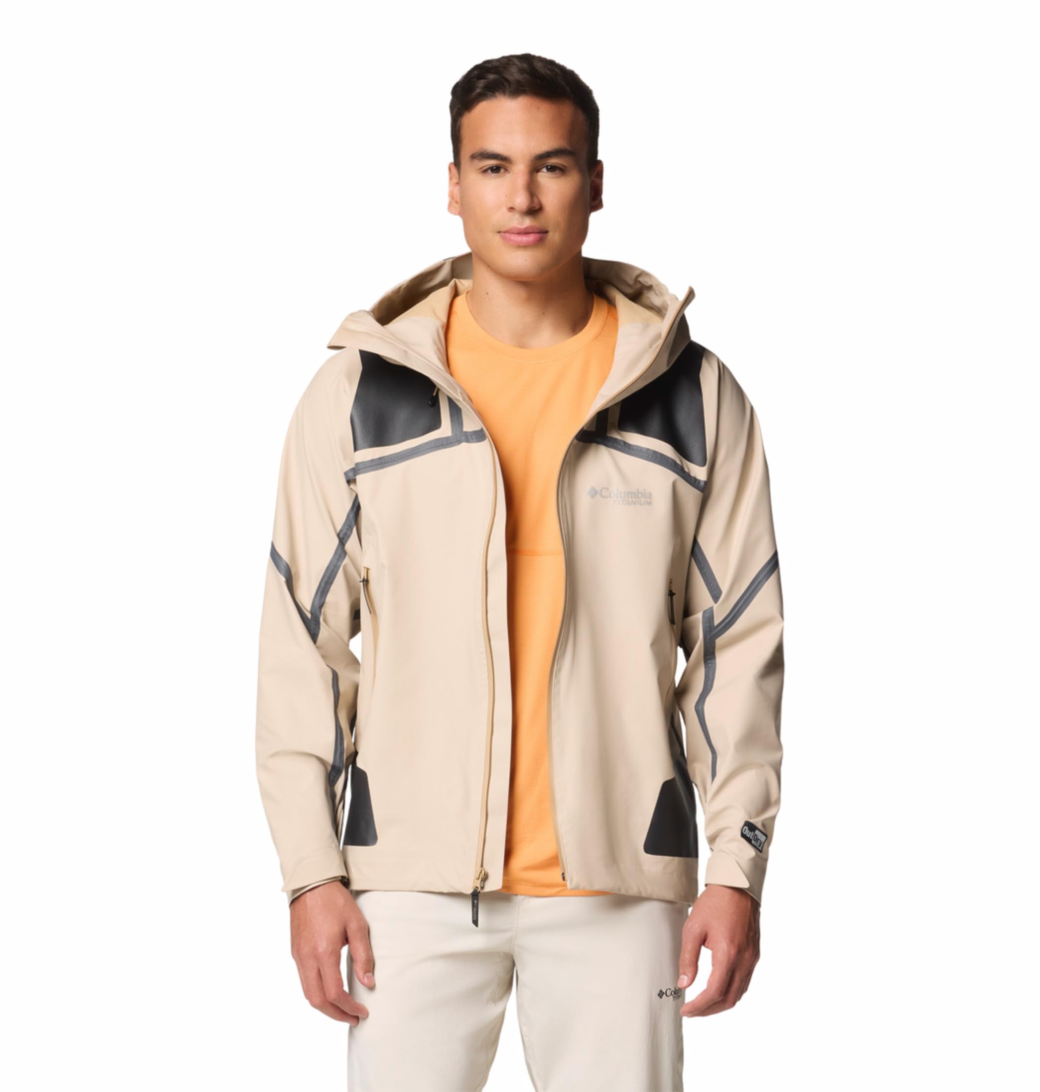 Columbia Men Brown Outdry Extreme Waterproof Whistler Peak Shell Rain Jacket, M - Image 3