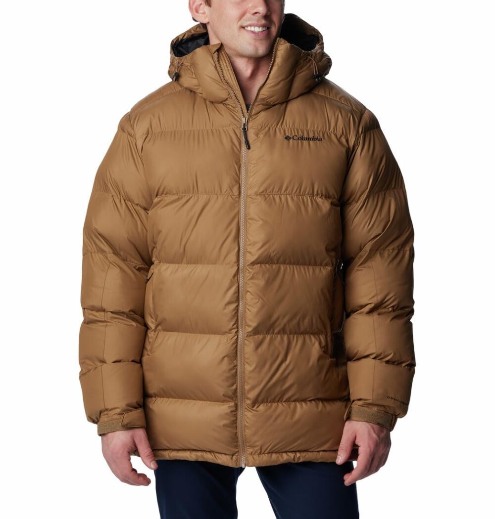 Columbia Mens Pike Lake Polyester Standard Length Parka Jacket, Delta Brown, Large - Image 3