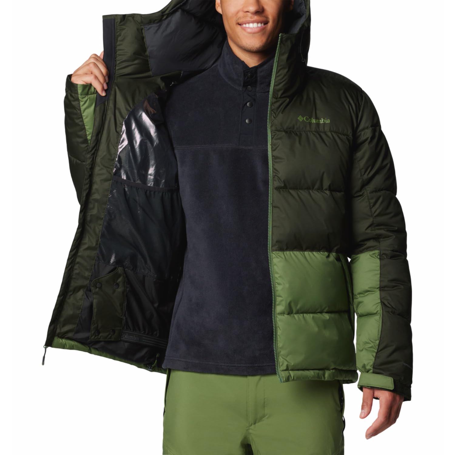 Columbia Men Green Omni Heat Reflective Slope Style Jacket, XXL - Image 8