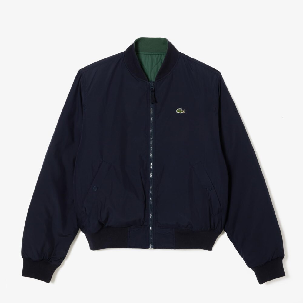 Lacoste Men's Wrap Coat (BH0550MI7_Navy Blue/Dark Green_M) - Image 8