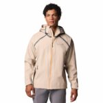Columbia Men Brown Outdry Extreme Waterproof Reign No Shine Rain Jacket, M