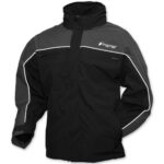 Frogg Toggs Men's Pilot Frogg Cruiser Rain Jacket (Black/Charcoal, Small)