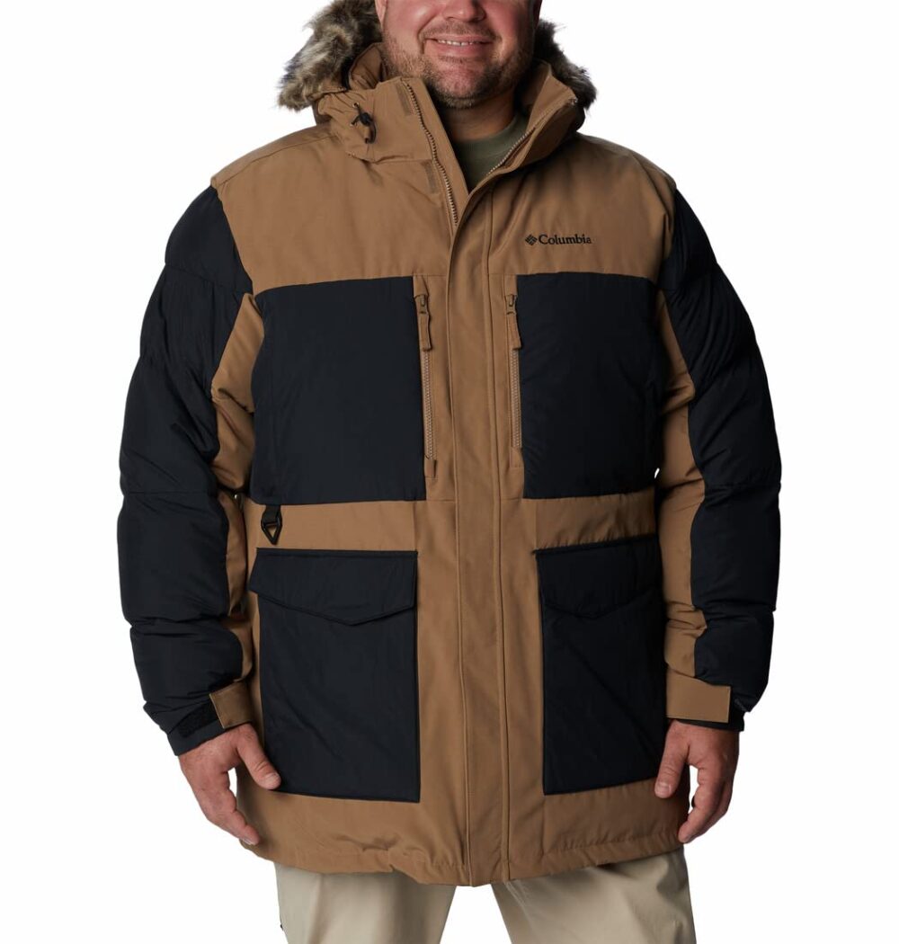 Columbia Mens Marquam Peak Fusion Parka Jacket, Delta, Black, S