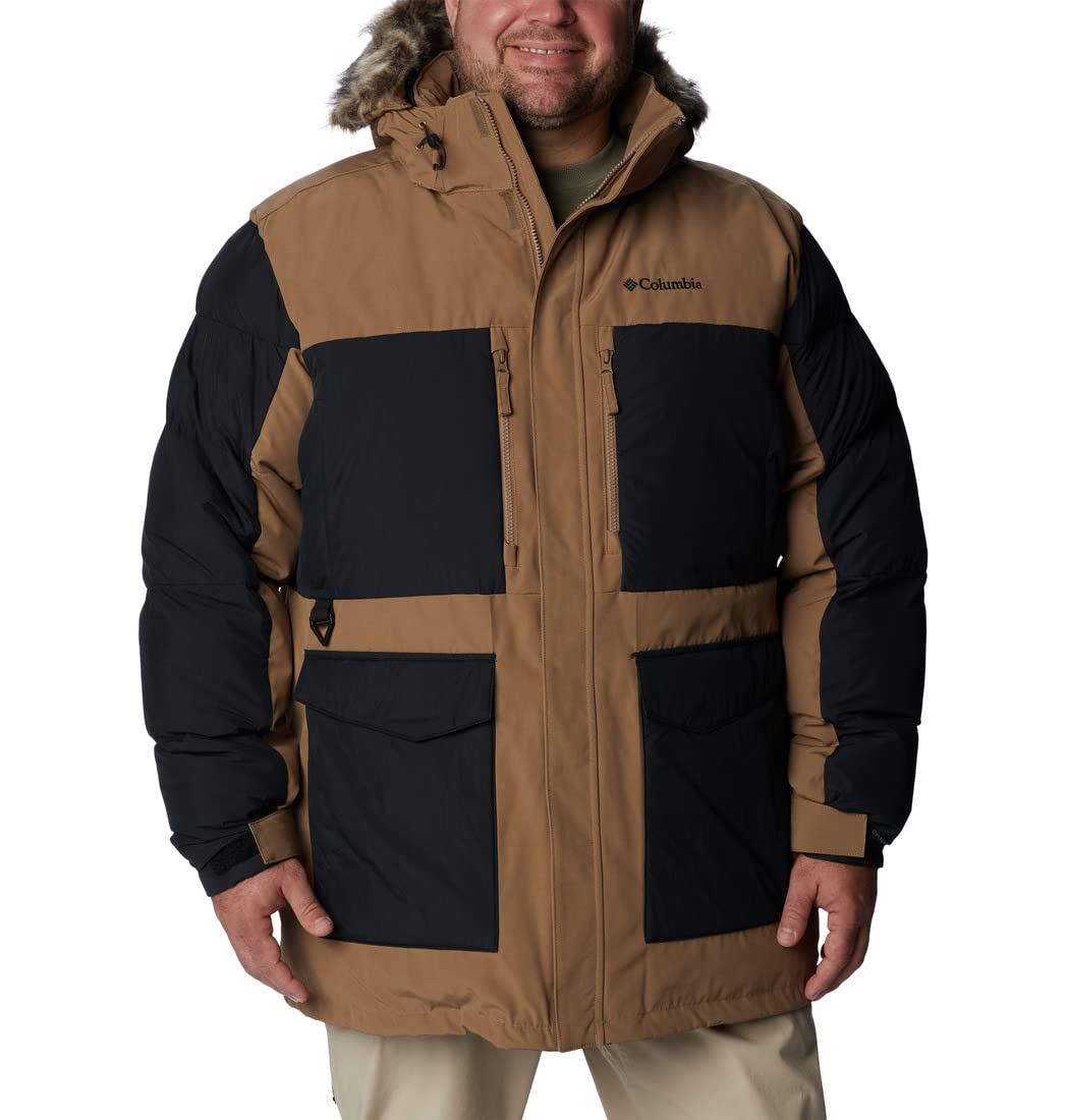 Columbia Mens Marquam Peak Fusion Parka Jacket, Delta, Black, S