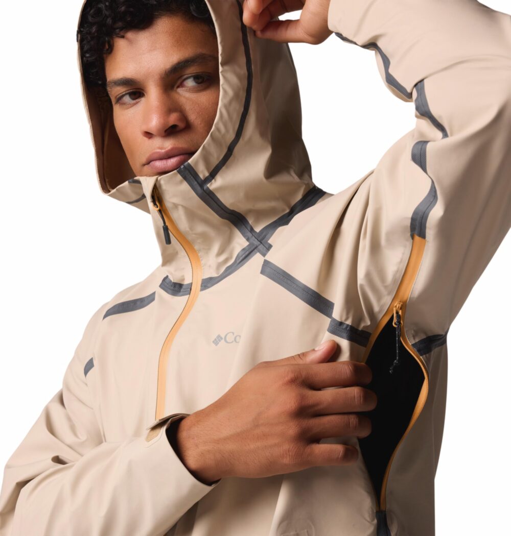 Columbia Men Brown Outdry Extreme Waterproof Reign No Shine Rain Jacket, M - Image 5