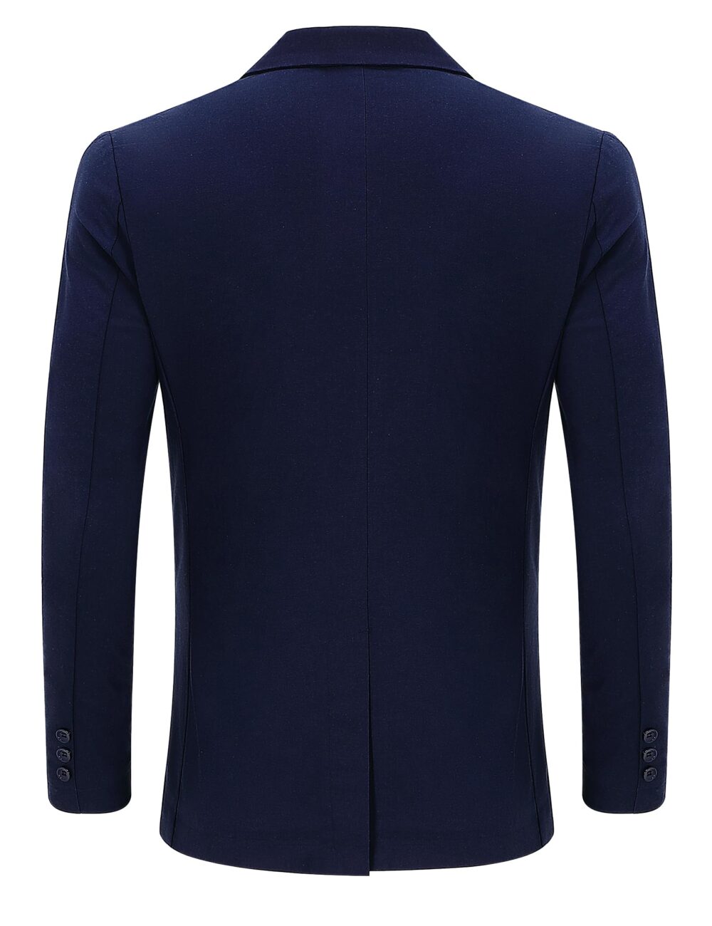 TURETRENDY Men's Casual Coat Lightweight Linen Blazer Regular Fit Sport Jackets Four Buttons Daily Suits, Dark Blue, Large - Image 5