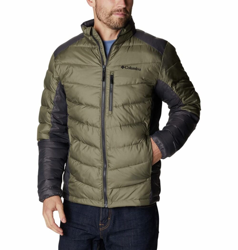 Columbia Mens Labyrinth Loop Jacket, Stone Green, Shark, L