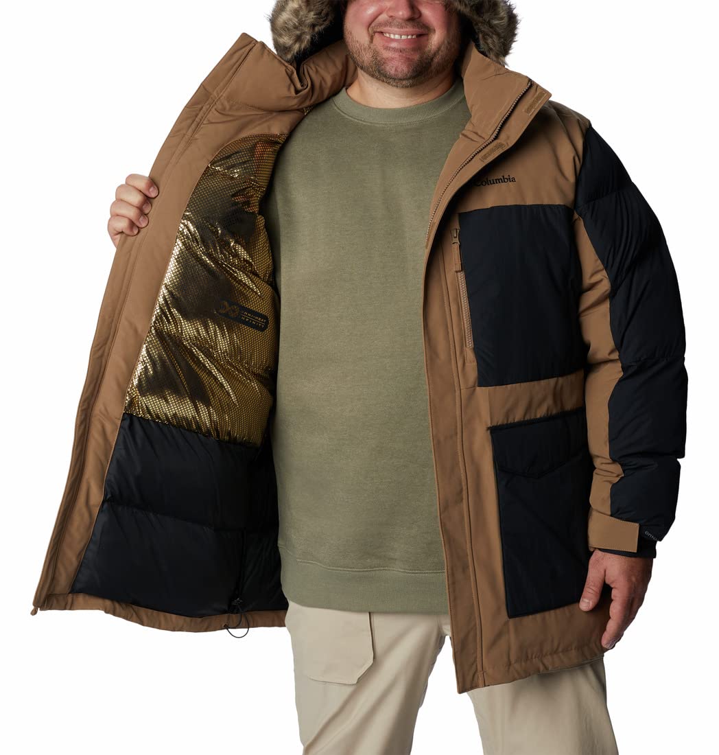 Columbia Mens Marquam Peak Fusion Parka Jacket, Delta, Black, S - Image 3