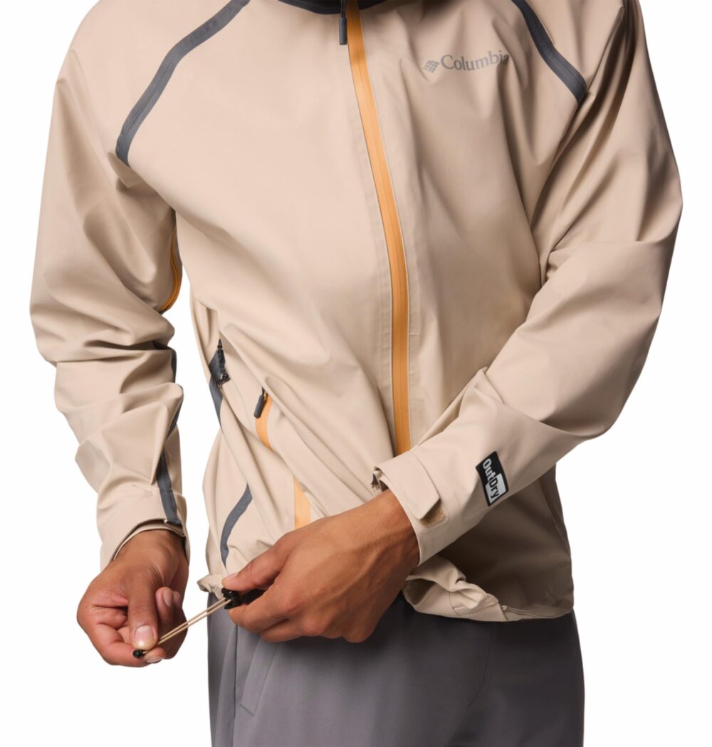 Columbia Men Brown Outdry Extreme Waterproof Reign No Shine Rain Jacket, M - Image 3