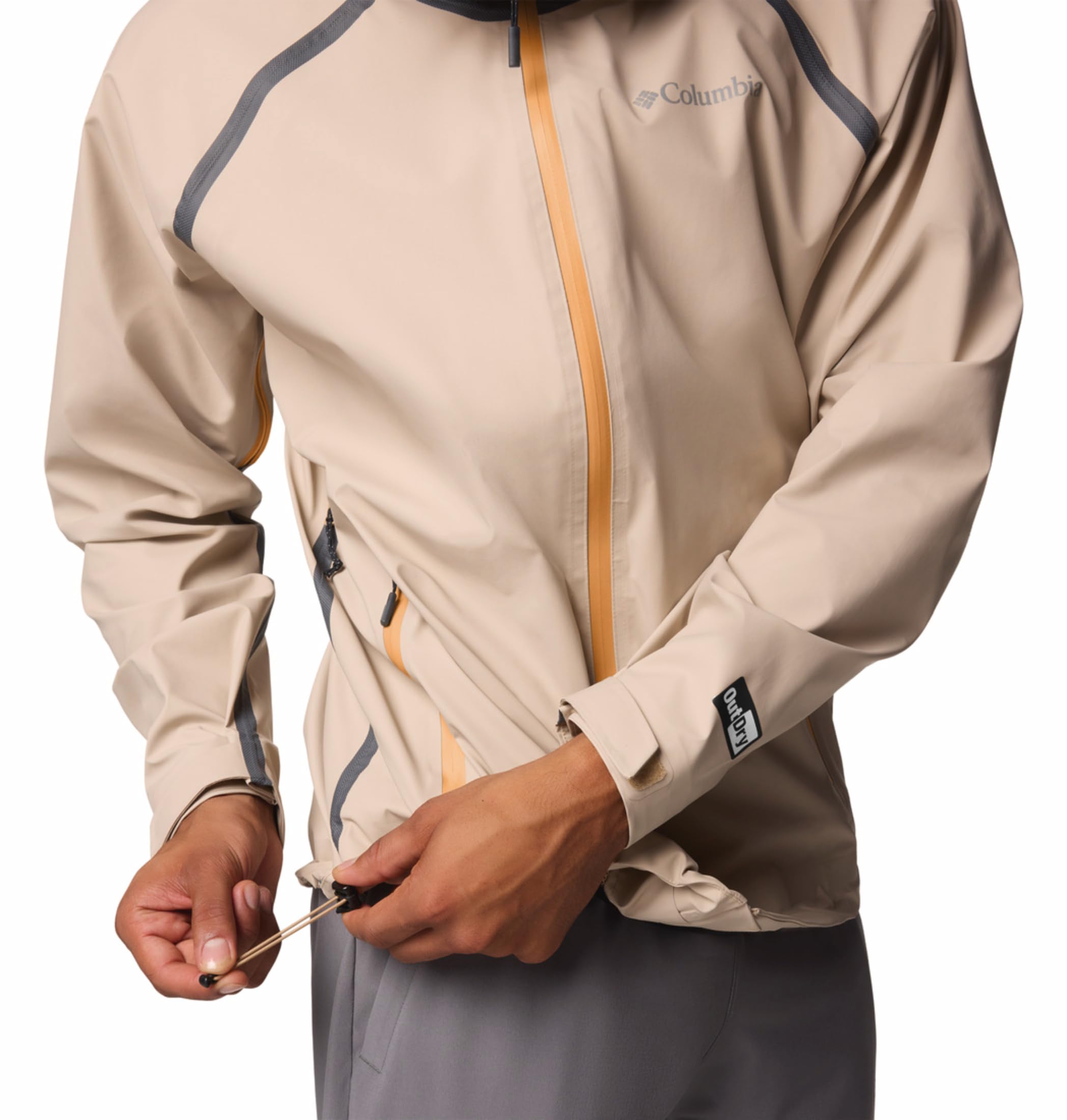 Columbia Men Brown Outdry Extreme Waterproof Reign No Shine Rain Jacket, M - Image 3