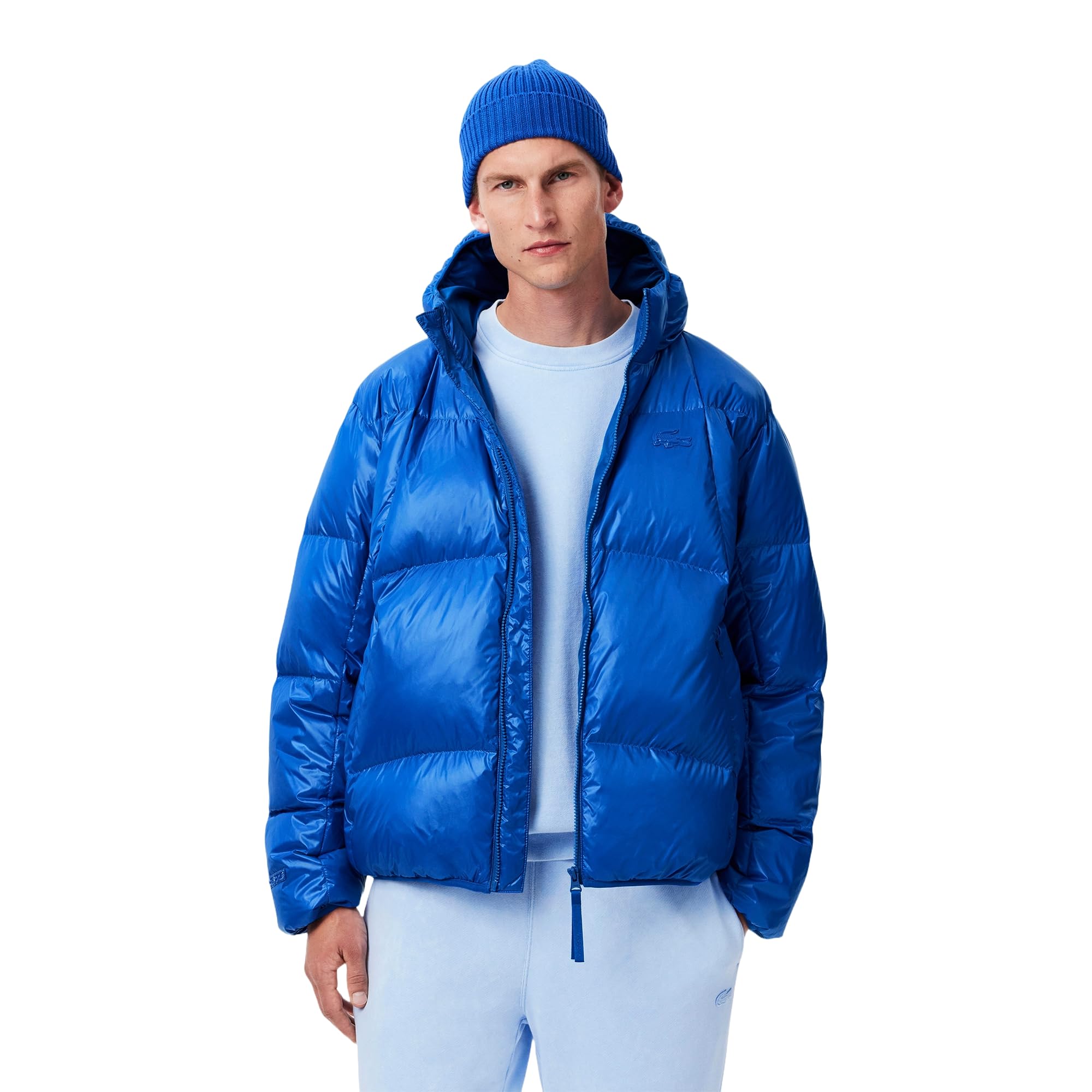 Lacoste Men's A-Line Coat (BH2889_Blue_HJM_54)
