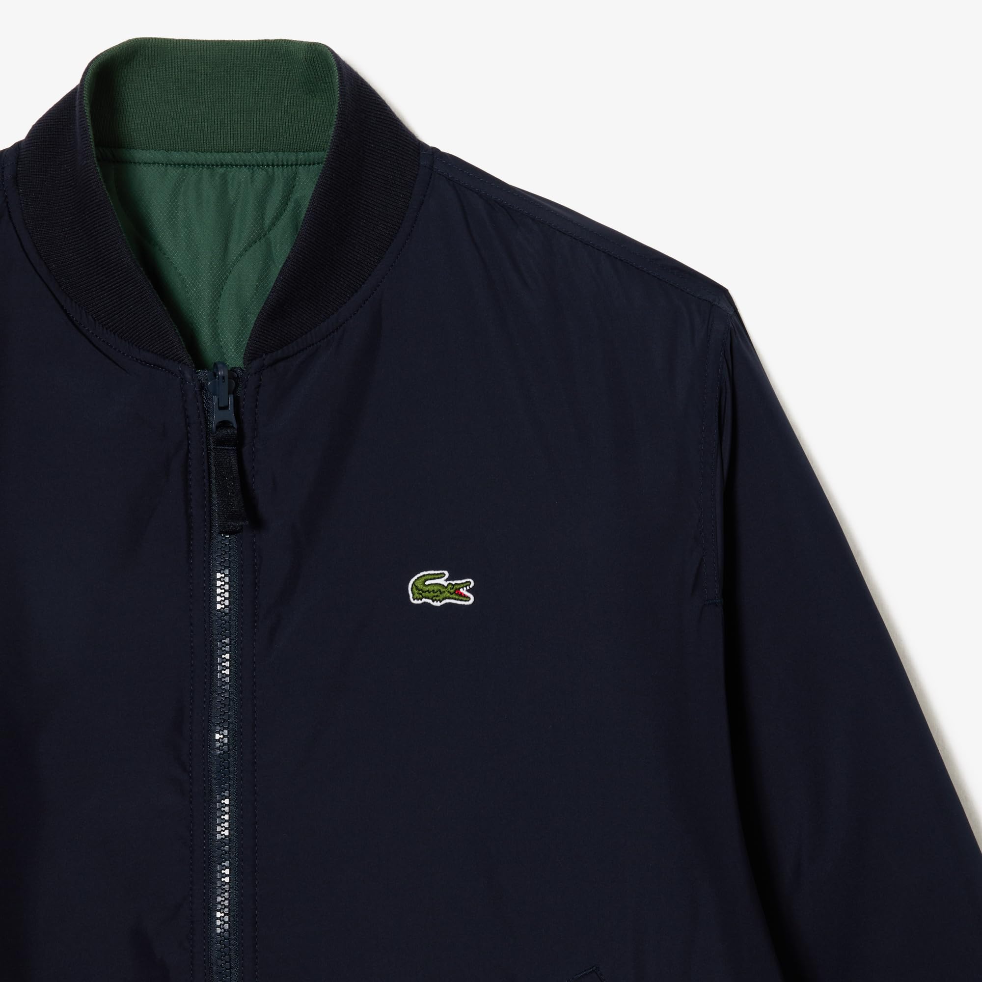 Lacoste Men's Wrap Coat (BH0550MI7_Navy Blue/Dark Green_M) - Image 7