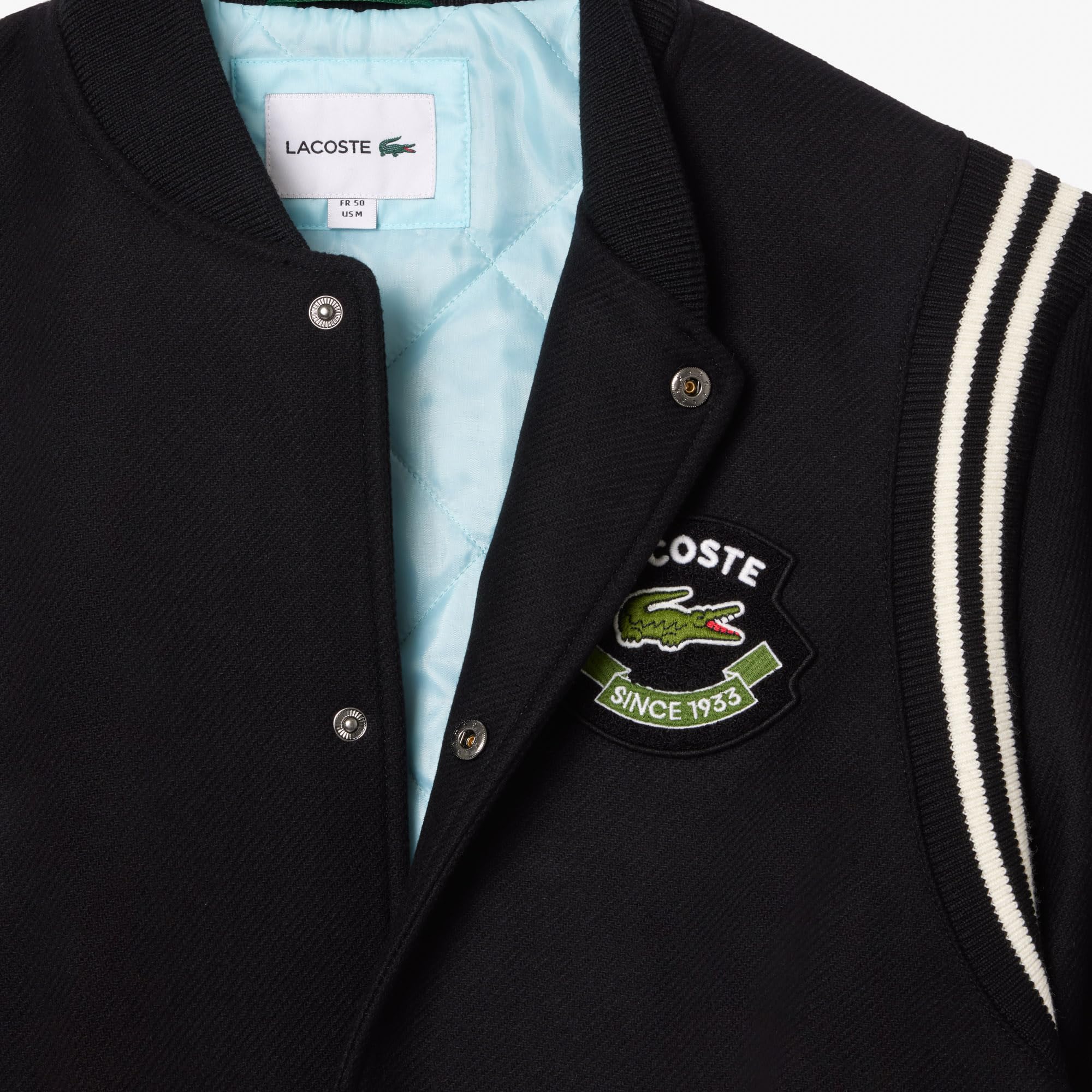 Lacoste Men's A-Line Coat (BH2898_Black_031_52) - Image 3