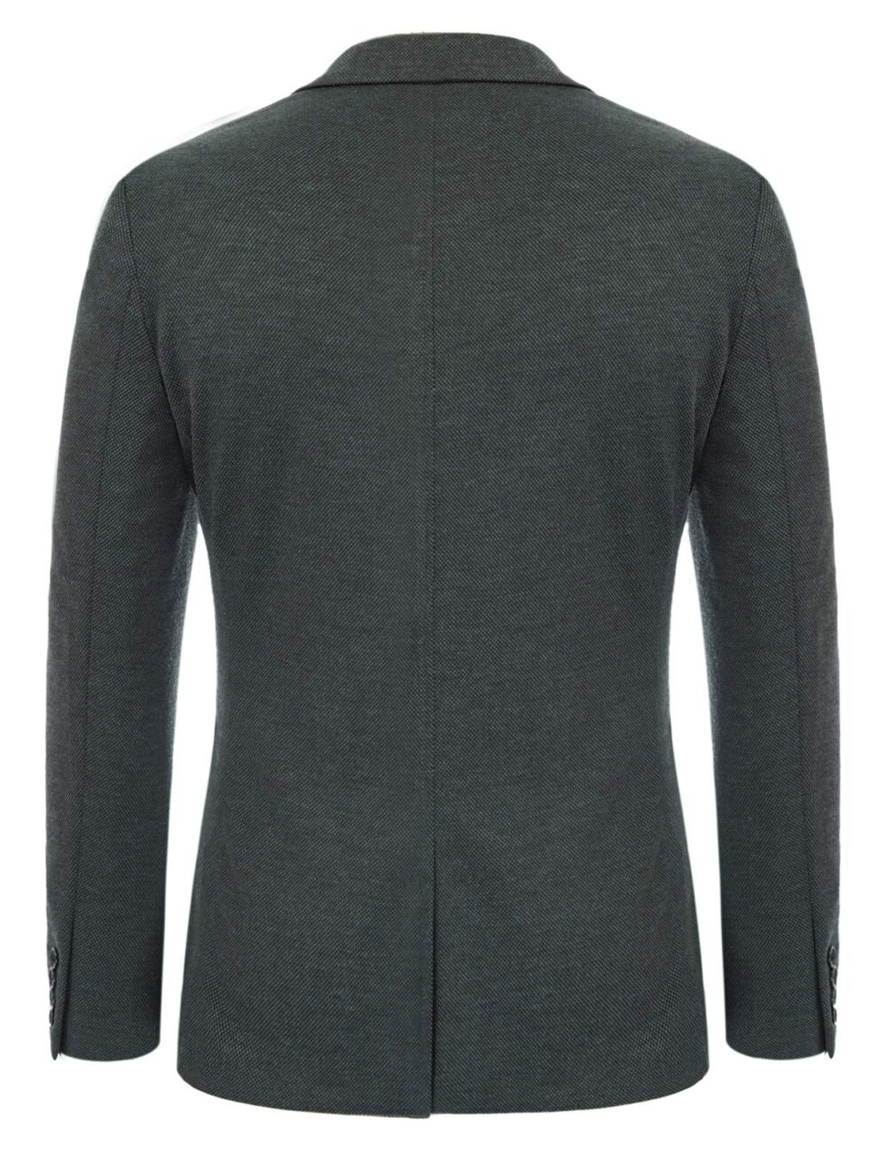 Mens Casual Knit Blazer Suit Jackets Slim Fit Two Button Sport Coats Dark Grey M - Image 2