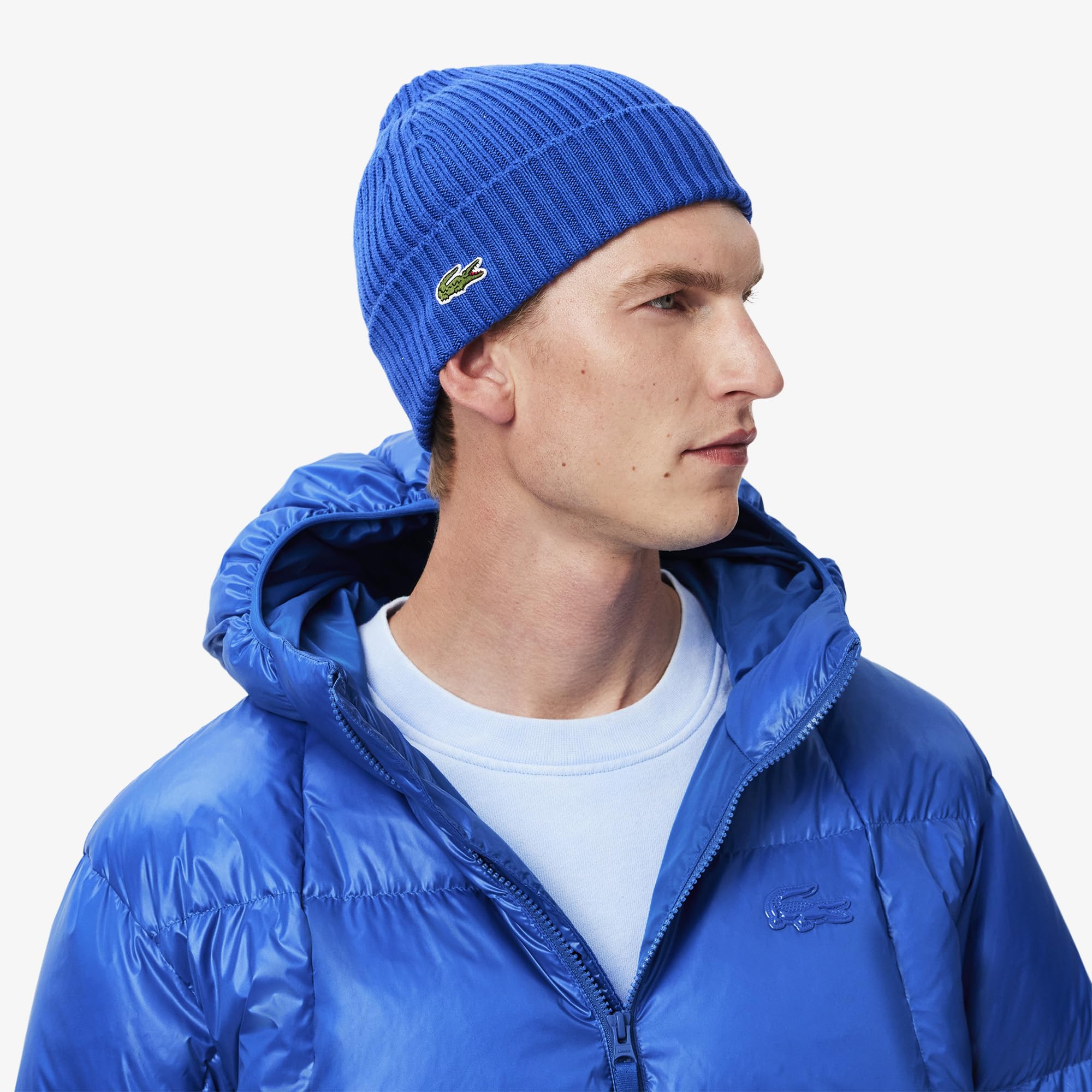 Lacoste Men's A-Line Coat (BH2889_Blue_HJM_54) - Image 9