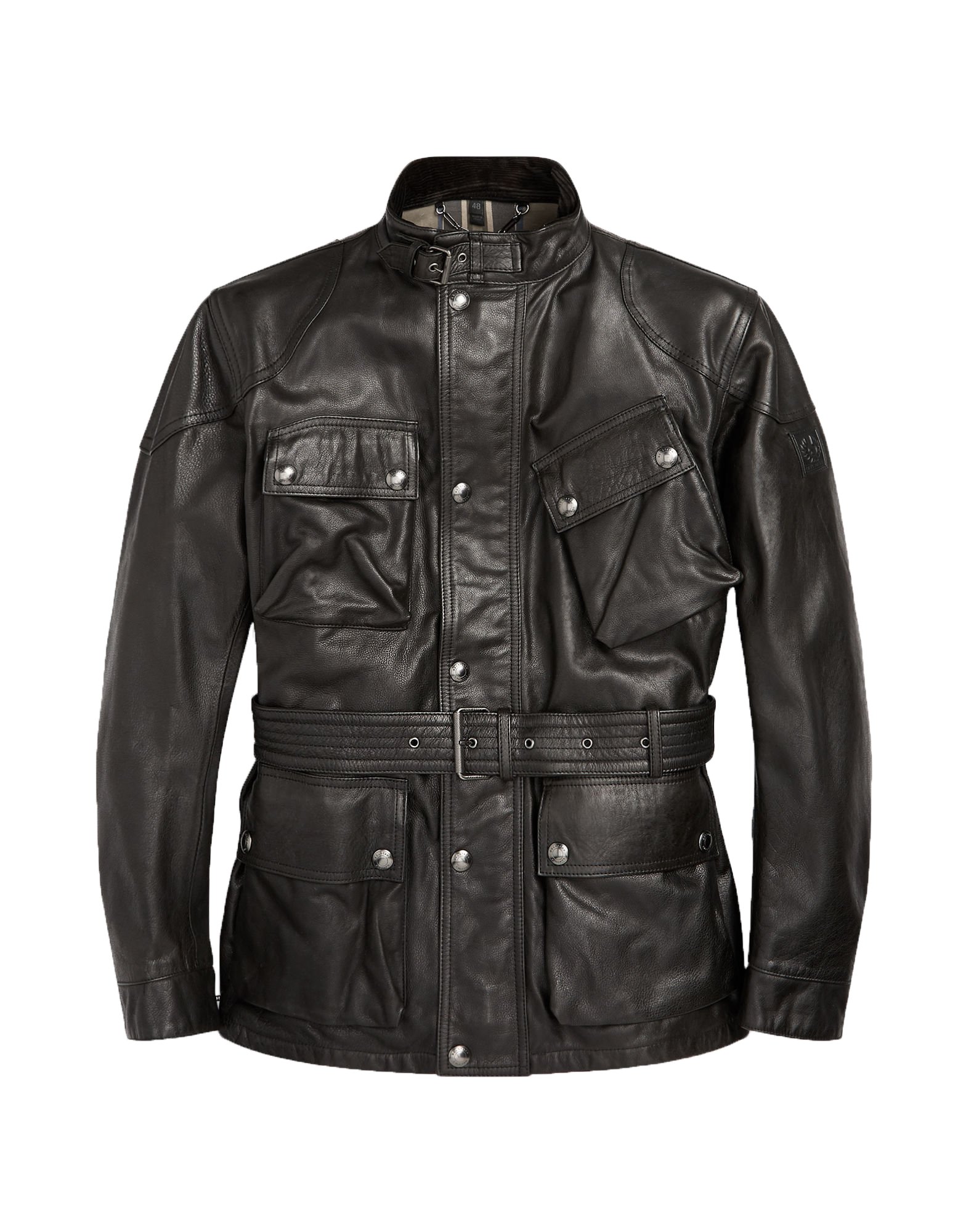 Tiger Zinda Hai Mens Long Spicy Look Genuine Lambskin Leather Jacket, Biker Jacket - Image 4